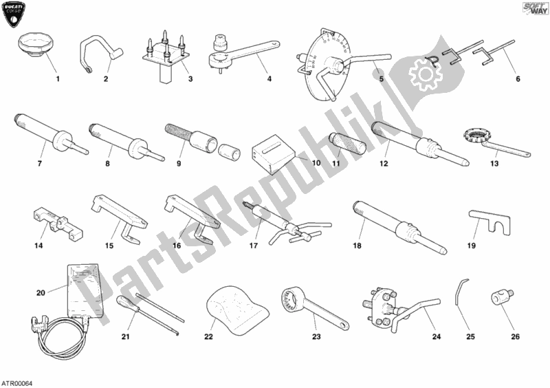 Toutes les pièces pour le Outils De Service D'atelier, Moteur I du Ducati Superbike 998 RS 2003